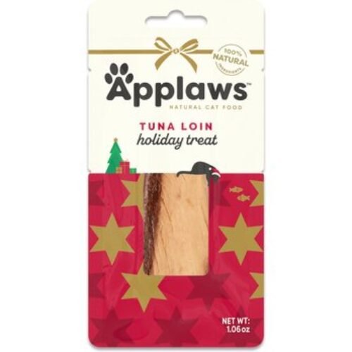 Applaws Holiday Selection Loin Grain-Free Tuna Flavor Soft & Chewy Cat Treats, 1.06-oz bag
