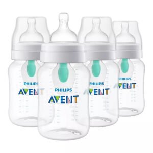 Anti-colic Baby Bottle with AirFree Vent, 9oz, 4 Pack