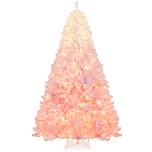 Artificial Christmas Tree With Warm White Led Lights And 8 Modes For Holiday