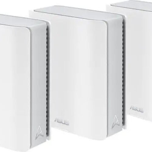 ASUS ZenWiFi BT6 Tri-Band WiFi 7 Mesh, 9.4 Gbps, 7600 sq.ft. (3pk), 2.5G WAN Port, Smart Home Master SSIDs, 4G & 5G Mobile Tethering, TAA Compliant, BT6 (W-3-PK)
