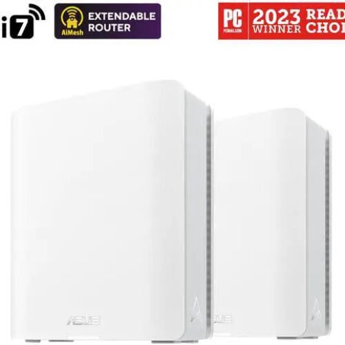 ASUS ZenWiFi BT6 Tri-Band WiFi 7 Mesh, 9.4 Gbps, 5800 sq.ft. (2pk), 2.5G WAN Port, Smart Home Master SSIDs, 4G & 5G Mobile Tethering, TAA Compliant