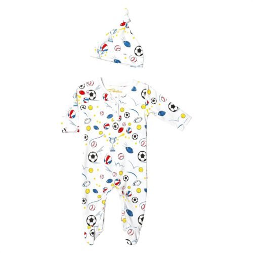 Baby’S Hat Pajama Set In Sports Champion