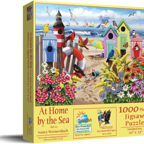 At Home By The Sea Pc 1000 Piece Jigsaw Puzzle For Adults