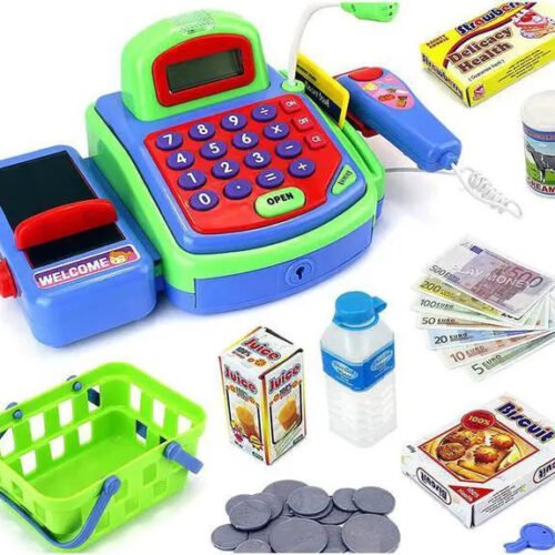 AZToys 2815D Durable Pretend Play Electronic Cash Register Toy for Kids | Educational Toys Gifts Toddlers with Realistic Actions & Sounds