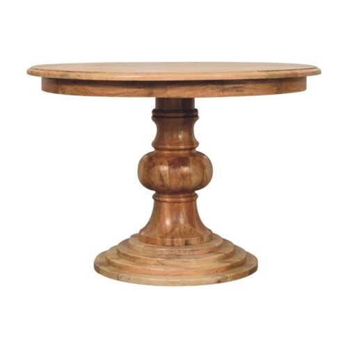 Artisan Furniture Solid Wood Round Turned Dining Table