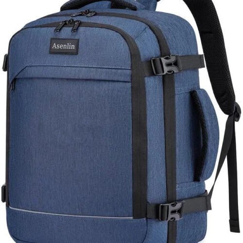 Asenlin 30L Travel Backpack for Women and Men,Fit 15.6 Inch Carry on Backpack Flight Approved LuggageWeekender Bag Water Resistant Laptop Backpack-Blue