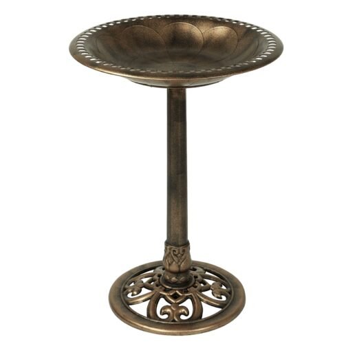 Backyard Expressions 27 Inch Resin Garden BirdBath