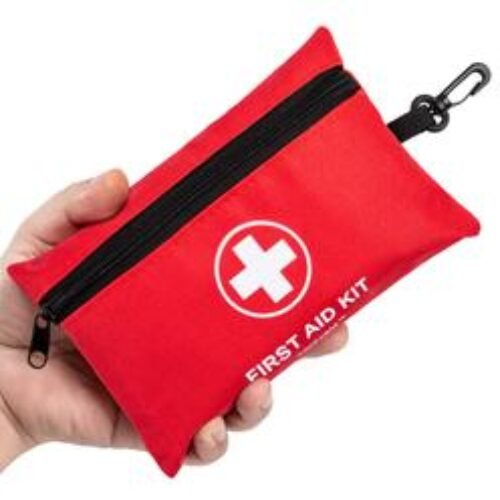 Atickyaid Mini First Aid Kit – 140 Piece Small First Aid Medical Kit for Car Home Office Travel Camping Sports Outdoor School –