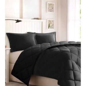 Larkspur Scotchgard Diamond Quilting Reversible Down Alternative Comforter Set